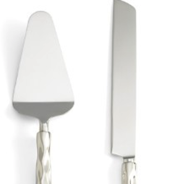 Michael Wainwright Michael Wainwright Truro Platinum Cake Knife & Server Set
