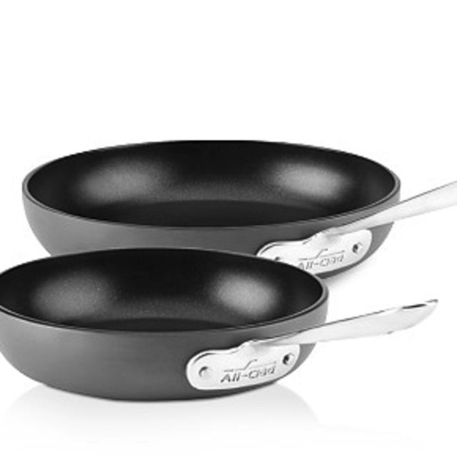 All-Clad Hard Anodized Nonstick 8" and 10" Fry Pan Set