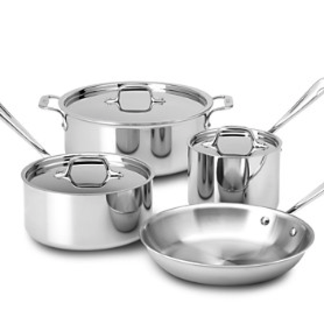 All-Clad Stainless Steel 7-Piece Cookware Set - 100% Exclusive