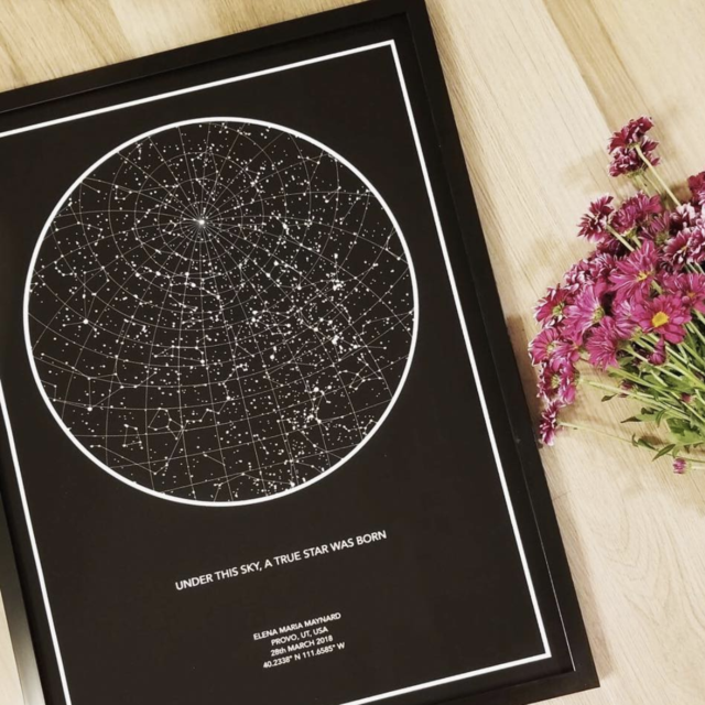 Star Map from Our Wedding