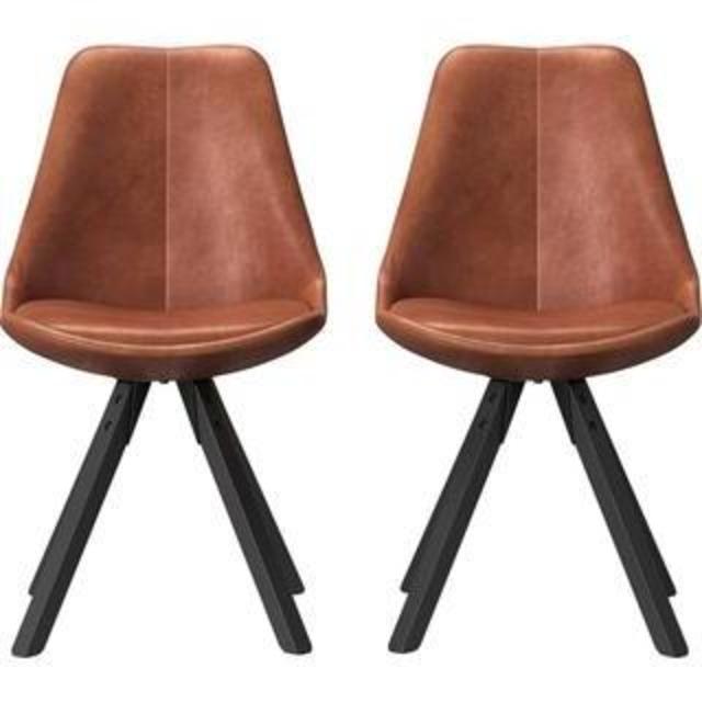 Set of 2 Leather Dining Chair