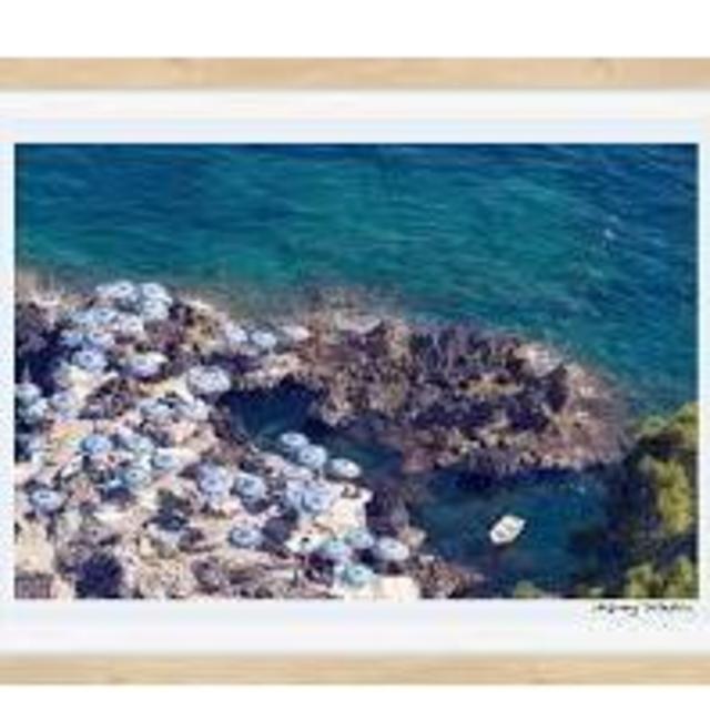 Gray Malin Framed Print - La Fontelina from Above, Capri