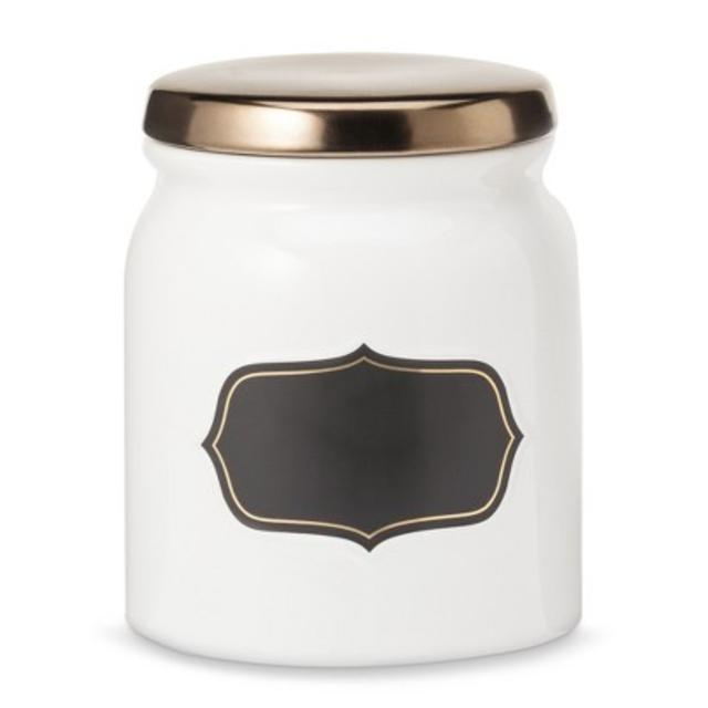 Large Chalkboard Canister Threshold Metallic Lid