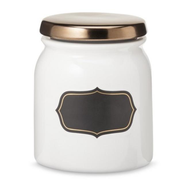 Medium Chalkboard Canister Threshold Wood Lid