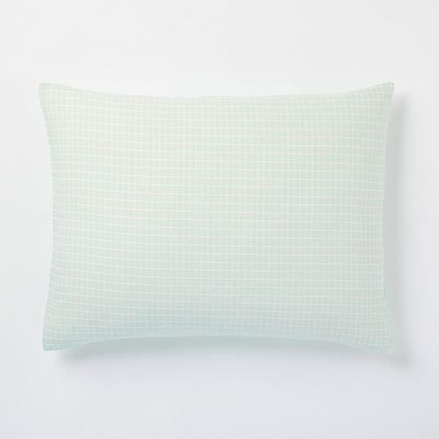 Tile Style Standard Shams in Aqua