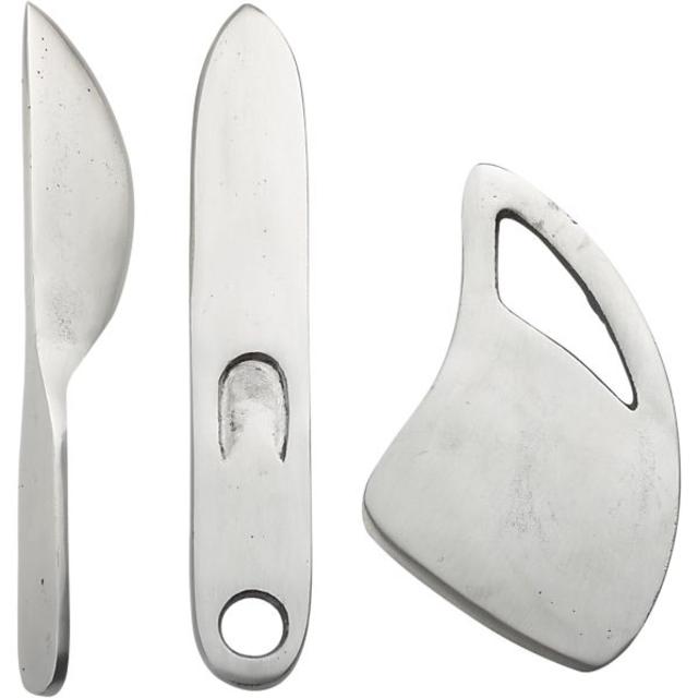 3-Piece Farmhouse Cast Iron Cheese Knife Set