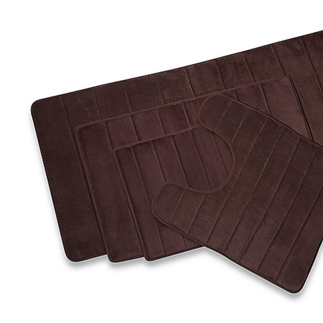 Microdry® Ultimate Performance THE ORIGINAL Memory Foam 21-Inch x 34-Inch Bath Mat in Chocolate