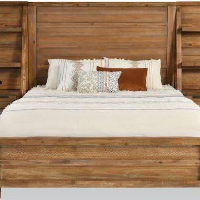 Canyon Queen Light Oak Wall Bed