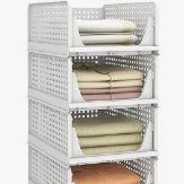 Stackable Plastic Storage Basket