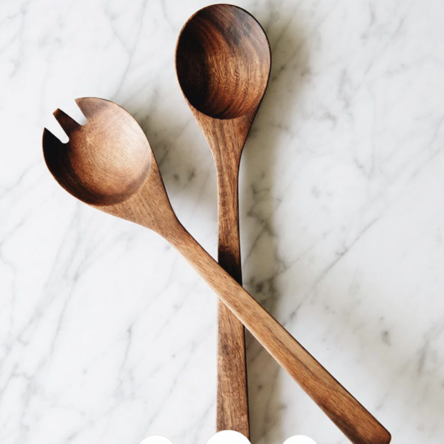 Acacia Wooden Salad Servers