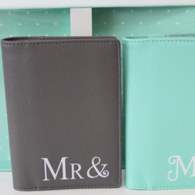 Mr and Mrs passport cover Wedding gift honeymoon Bridal present