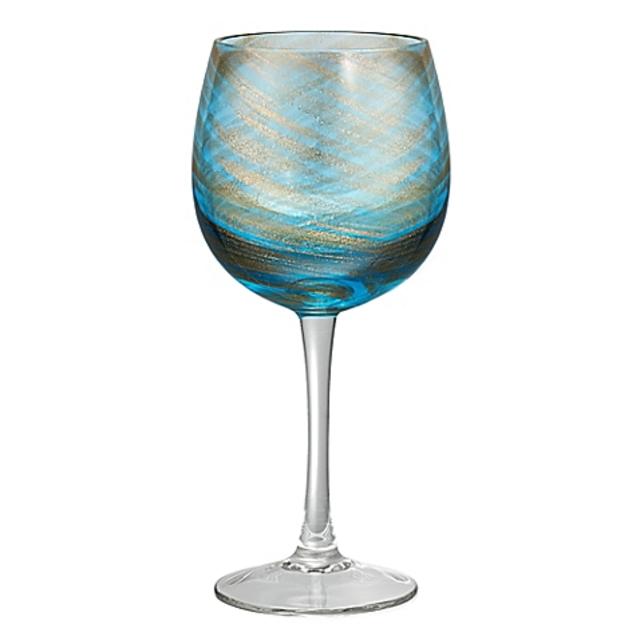 Artland® Misty 14 oz. Goblets in Aqua (Set of 4)
