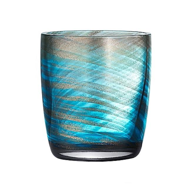 Artland® Misty 10 oz. Double Old Fashioned Glasses in Aqua (Set of 4)