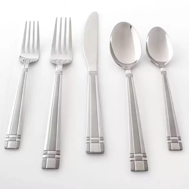 Cambridge Axis Sand 51-pc. Flatware Set