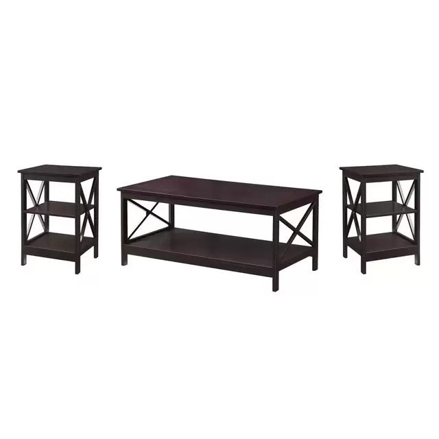 Espresso - Ahern 3 Piece Coffee Table Set