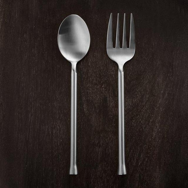 Foundry 2-Piece Serving Set Brushed Stainless Steel