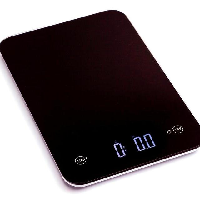 Ozeri Touch Professional Digital Kitchen Scale (12 lbs Edition), Tempered Glass in Elegant Black