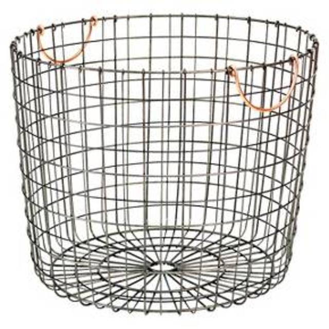 Extra Large Round Wire Decorative Storage Bin