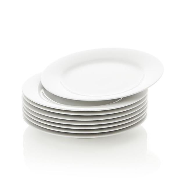 Set of 8 Aspen Salad Plates (Crate & Barrel)