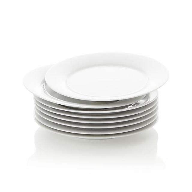 Set of 8 Aspen Dinner Plates (Crate & Barrel)