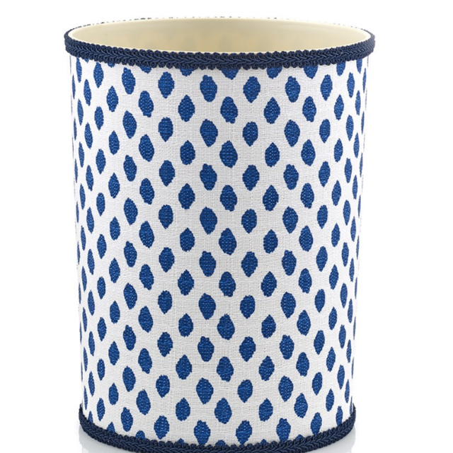 Midnight Navy Wastebasket
