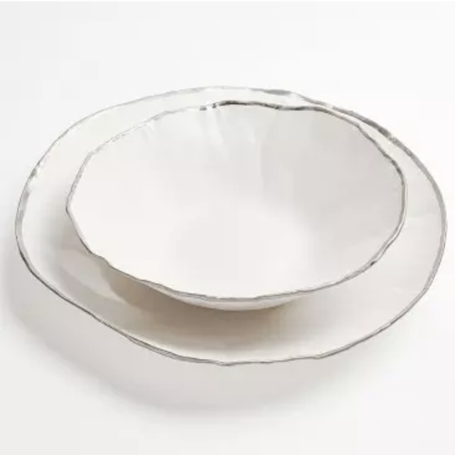 Jan BurtzSilver Luster Serving Bowls