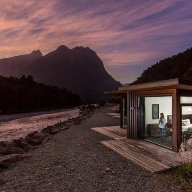 Private Riverside Chalet at Milford Sound