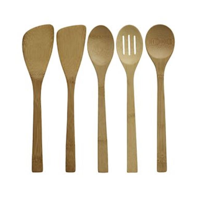 5-Piece Organic Bamboo Utensil Set
