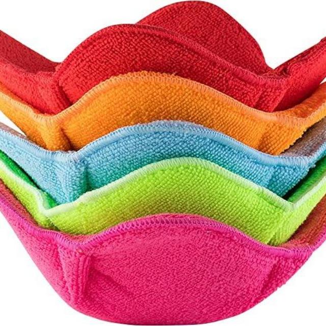 Bowl Snuggies, Multicolor Set of 5 Microwave-Safe