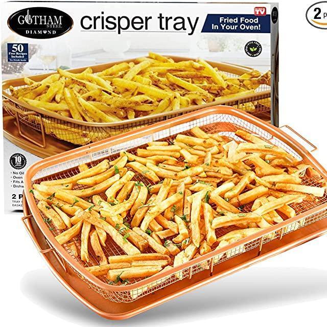 2 Piece Nonstick Copper Crisper Tray