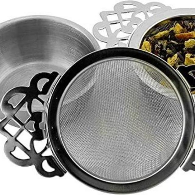 Solstice Empress Tea Strainers with Drip Bowls