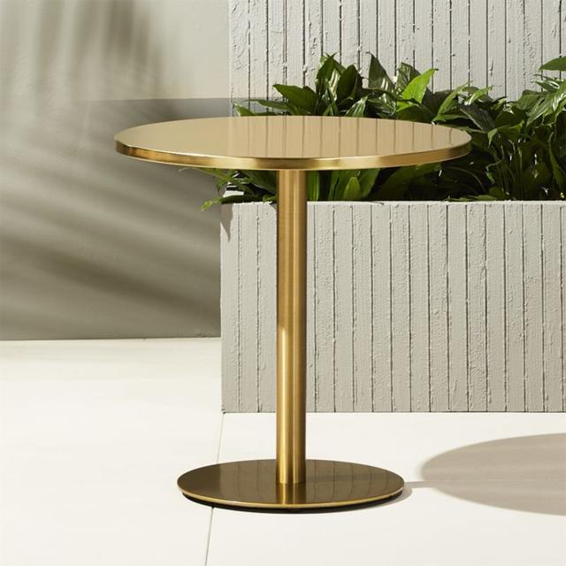 watermark brass bistro table