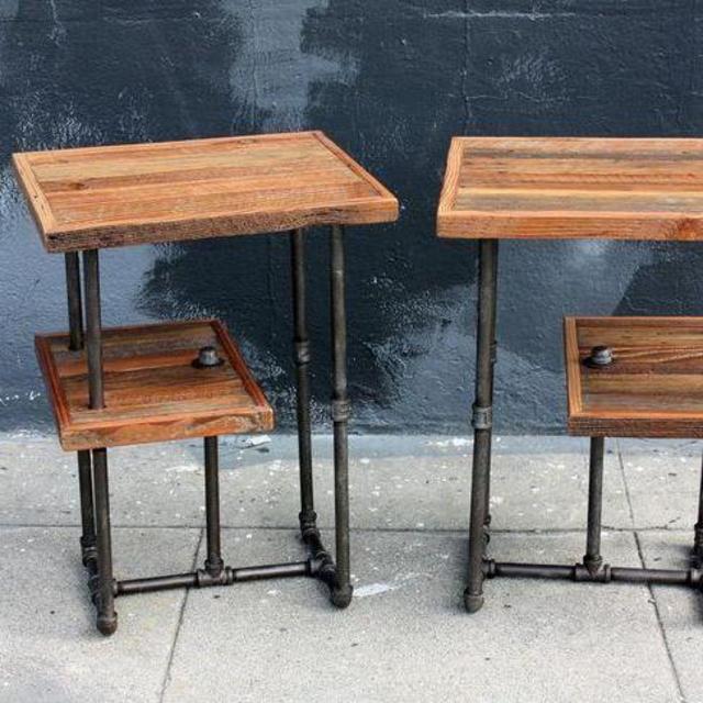 building materials to craft our own bedside tables