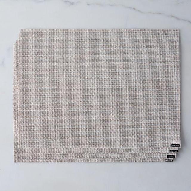 Neutral Basketweave Placemats (Set of 4)