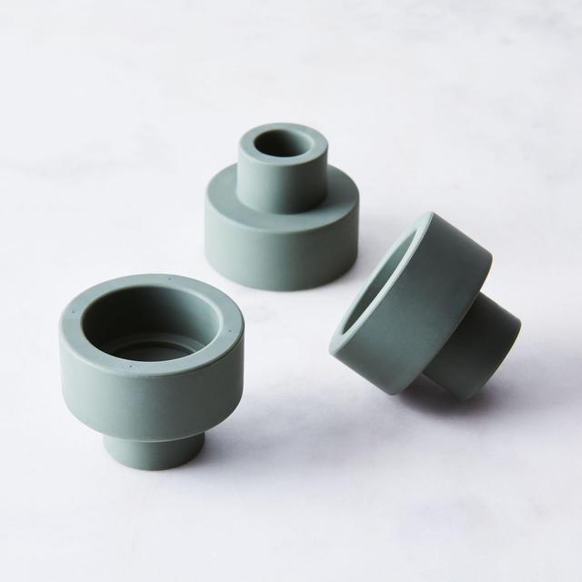 Modern 2-in-1 Silicone Candle Holder Trio(Pine)
